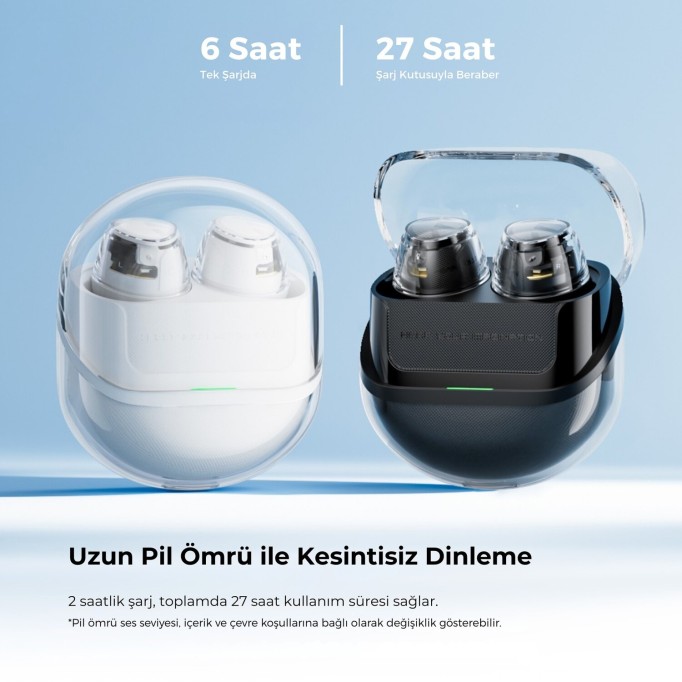 SoundPeats Clear Dot ENC TWS Kablosuz Bluetooth Kulaklık Siyah
