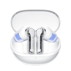 Beyaz SoundPeats Clear ENC TWS Bluetooth 5.3 Kulak içi Kablosuz Kulaklık Beyaz