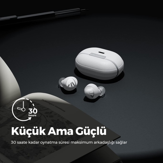 Soundpeats Free2 Classic Bluetooth 5.1 TWS Kulaklık Beyaz