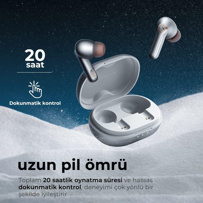 Soundpeats H2 Hybrid Dual Driver Bluetooth 5.2 TWS Kablosuz Kulak içi Kulaklık