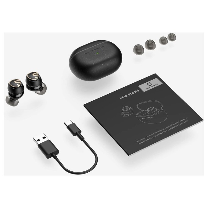 Soundpeats Mini Pro HS ANC Bluetooth 5.2 Hi-Res Kulak İçi Kulaklık Siyah