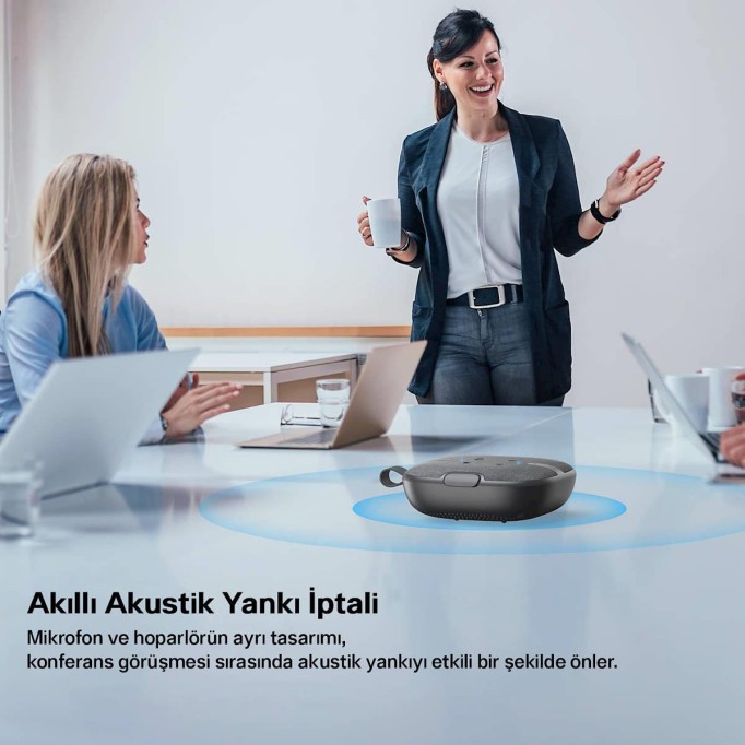 Soundpeats PureVoice 4 Mikrofonlu Konferans Görüşmeleri için Kablosuz Bluetooth Hoparlör