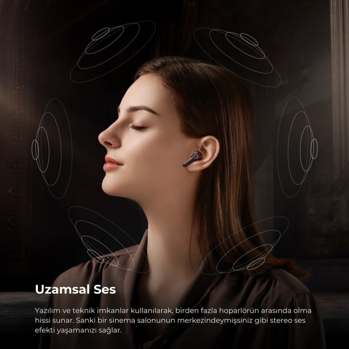 SoundPeats T3 Pro ANC TWS Bluetooth 5.4 Kablosuz Kulak içi Kulaklık Siyah