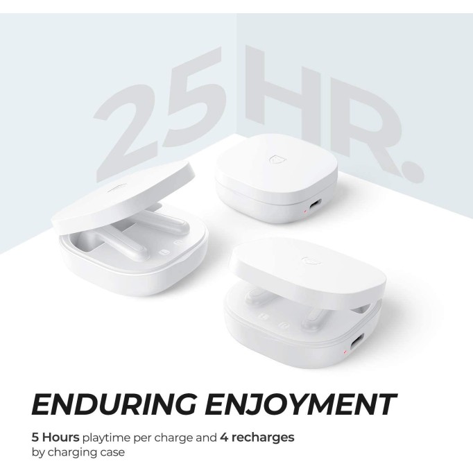 Soundpeats TrueAir2 Bluetooth 5.2 TWS Kablosuz Kulak İçi Kulaklık Beyaz