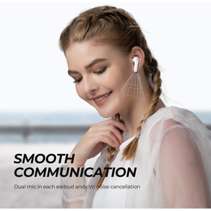 Soundpeats TrueAir2 Bluetooth 5.2 TWS Kablosuz Kulak İçi Kulaklık Beyaz