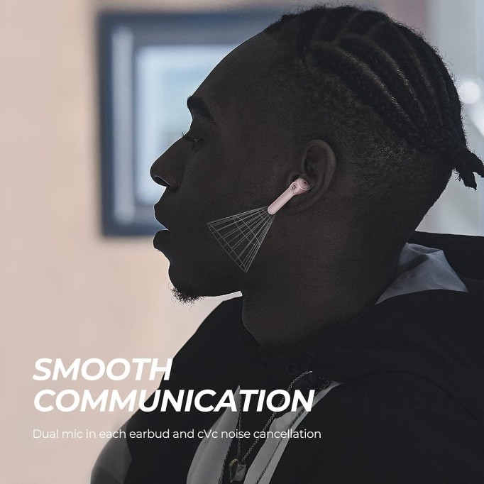 Soundpeats TrueAir2 Bluetooth 5.2 TWS Kablosuz Kulak İçi Kulaklık Pembe