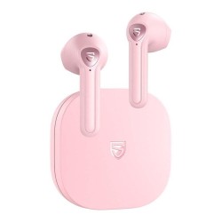 Pembe Soundpeats TrueAir2 Bluetooth 5.2 TWS Kablosuz Kulak İçi Kulaklık Pembe