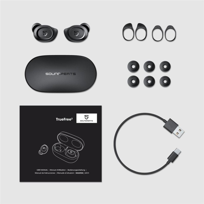 Soundpeats Truefree2 Bluetooth 5.0 TWS Kablosuz Kulak içi Kulaklık