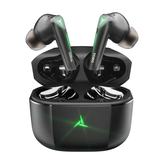 Tozo G1S Gaming Pods ENC Gürültü Engelleme Bluetooth 5.3 TWS Kablosuz Oyuncu Kulaklık Siyah