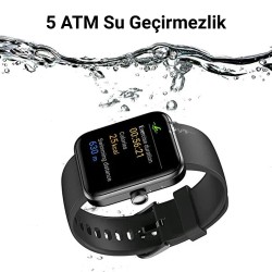 Tozo S2 Mini 40mm Su Geçirmez Fitness Oksijen ve Nabız ölçebilen Akıllı Saat Siyah Tozo S2 Mini 40mm Su Geçirmez Fitness Oksijen ve Nabız ölçebilen Akıllı Saat Siyah