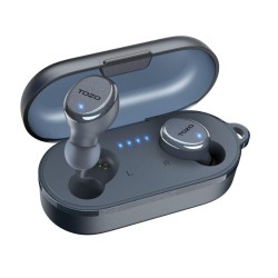 Mavi Tozo T10S IPX8 Su Geçirmez ENC Gürültü Engelleme Bluetooth 5.3 TWS Kablosuz Kulaklık Mavi