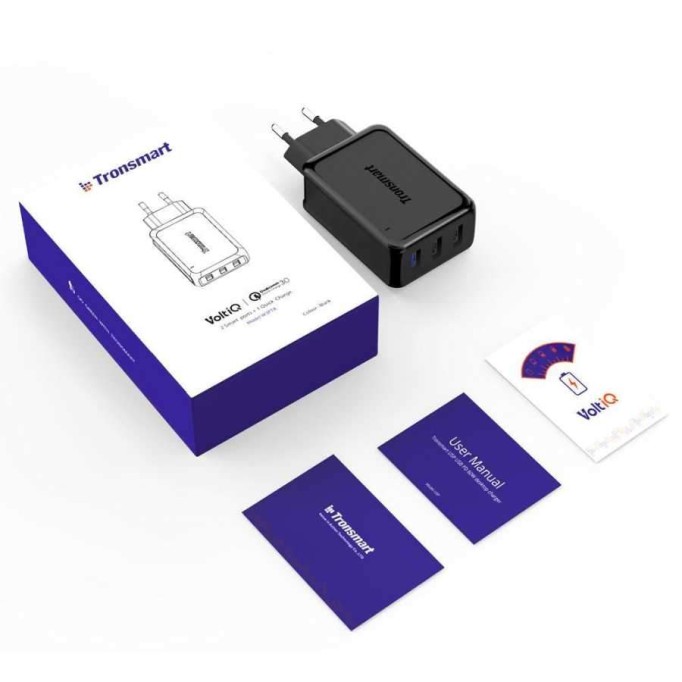 Tronsmart 3 Portlu Quick Charge 3.0 VoltiQ Hızlı Şarj Aleti