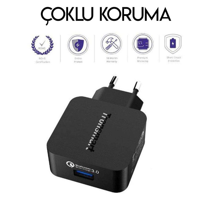Tronsmart Qualcomm QC 3.0 Hızlı Şarj Cihazı