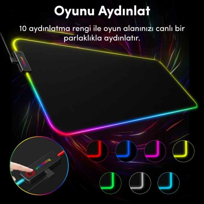 Tronsmart Spire RGB Gaming Oyuncu Mousepad