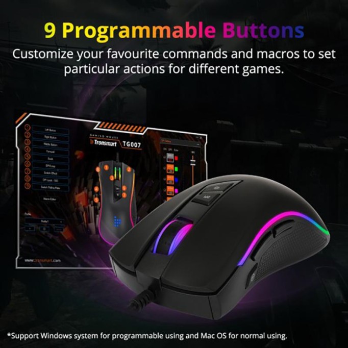 Tronsmart TG007 RGB Işıklı Gaming Oyuncu Mouse