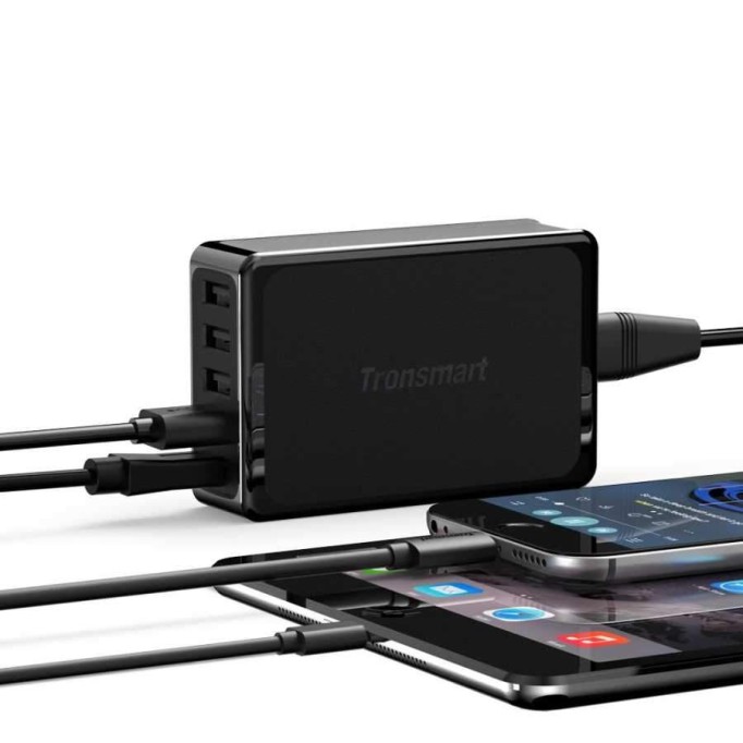 Tronsmart U5P 5 Portlu USB ve Type-C Şarj Cihazı Tronsmart U5P 5 Portlu USB ve Type-C Şarj Cihazı