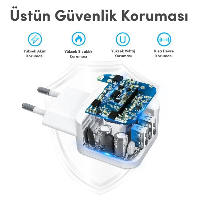 Tronsmart W02 2 Portlu VoltiQ 2.4A Hızlı Şarj Cihazı