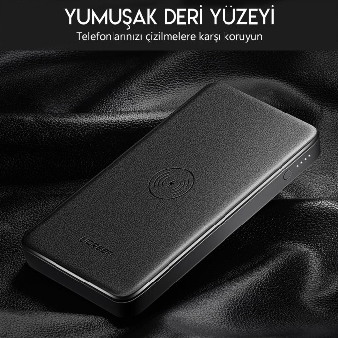 Ugreen 10000 mAh Type-C USB QC 3.0 Kablosuz Şarj Powerbank Ugreen 10000 mAh Type-C USB QC 3.0 Kablosuz Şarj Powerbank