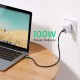 Ugreen 100W Thunderbolt 3 Type-C USB 3.1 5K@60Hz Şarj ve Data Kablosu 2 Metre