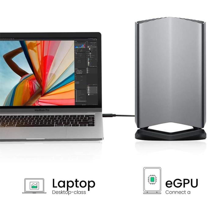 Ugreen 100W Thunderbolt 3 Type-C USB 3.1 5K@60Hz Şarj ve Data Kablosu 80 Cm