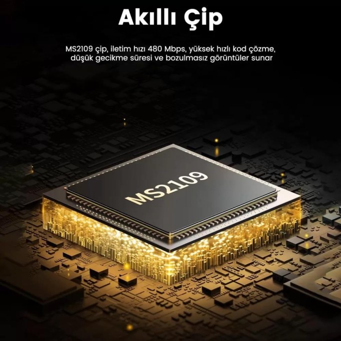 Ugreen 1080P 30Hz USB Type-C Video Capture Kart HDMI Görüntü Yakalama Kartı