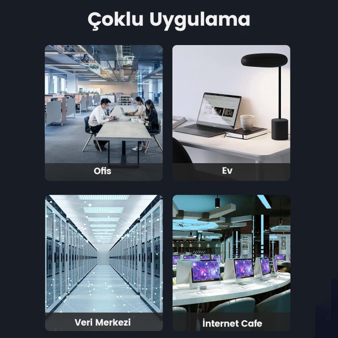 Ugreen 10Gbps Cat7 Ethernet Ağ Kablosu 50 Metre