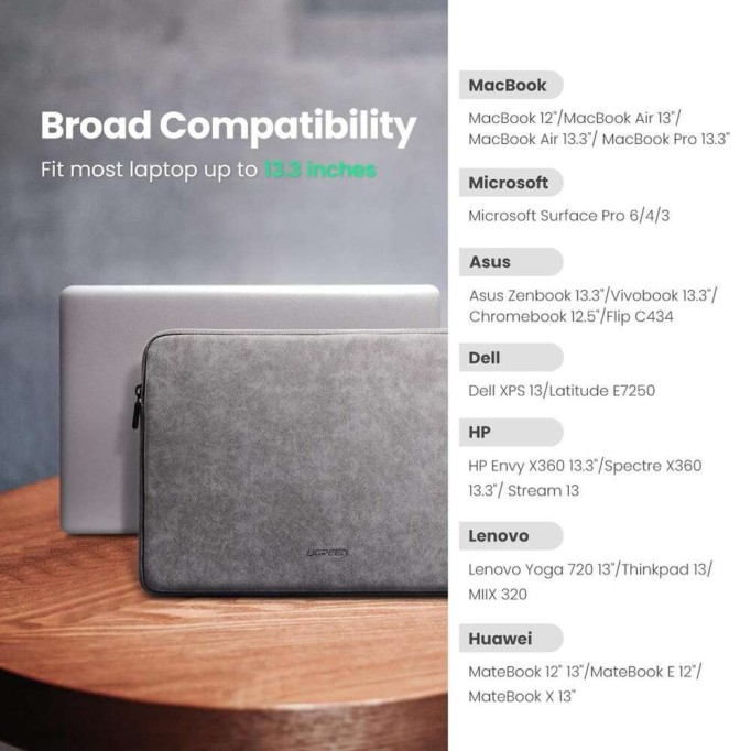 Ugreen 13.3” Laptop Notebook Koruyucu Kılıfı Taşıma Çantası
