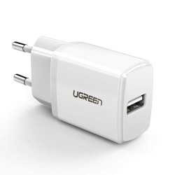 Beyaz UGREEN 2.1A USB Şarj Cihazı Beyaz