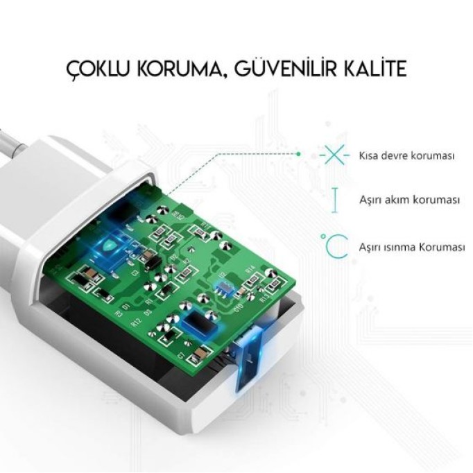 UGREEN 2.1A USB Şarj Cihazı Siyah