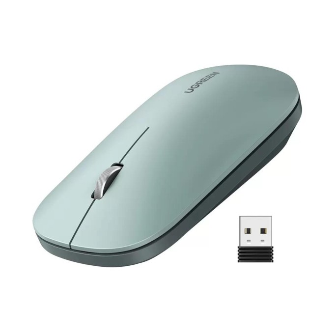 Ugreen 2.4Ghz Sessiz Tuşlu Kablosuz Optik Mouse Yeşil