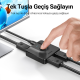 Ugreen 2 Giriş 1 Çıkış veya 1 Giriş 2 Çıkış Çift Yönlü 4K@60Hz DisplayPort Switch