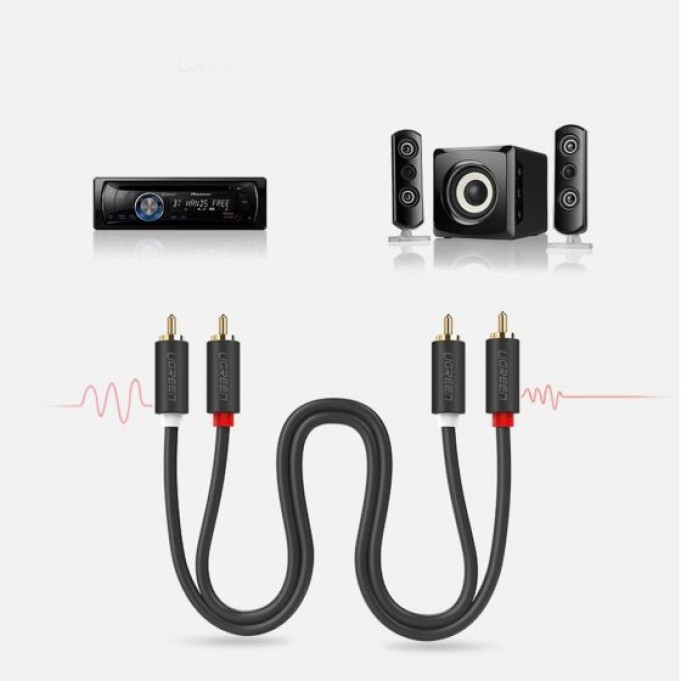 Ugreen 2 RCA to 2 RCA Ses Kablosu 2 Metre Ugreen 2 RCA to 2 RCA Ses Kablosu 2 Metre