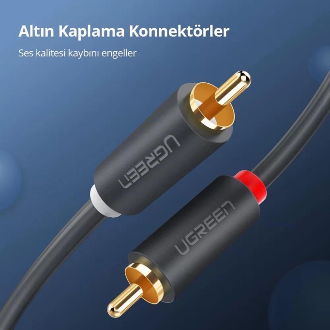 Ugreen 2 RCA to 2 RCA Ses Kablosu 5 Metre