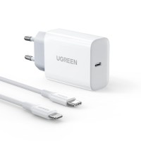 Ugreen 20W PD Şarj Cihazı ve PD to Lightning iPhone Data Şarj Kablosu 1 Metre