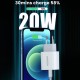 Ugreen 20W PD Şarj Cihazı ve PD to Lightning iPhone Data Şarj Kablosu 1 Metre