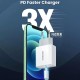 Ugreen 20W Type-C PD QC 3.0 Hızlı Şarj Cihazı İkili Paket