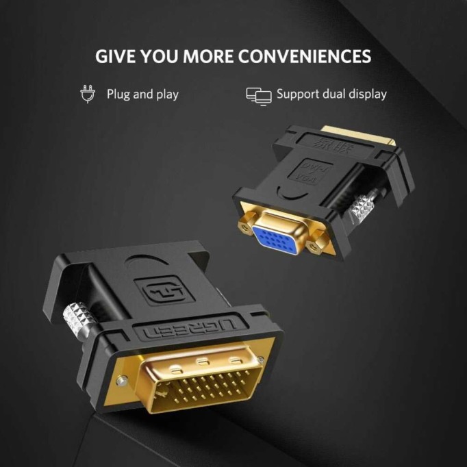Ugreen 24+5 DVI to VGA Dönüştürücü