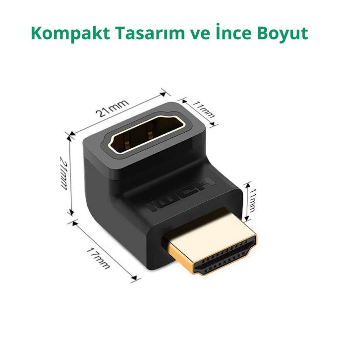 Ugreen 270° HDMI to HDMI Dönüştürücü