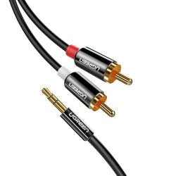 Ugreen 2RCA 3.5mm Aux Ses Kablosu 50 CM