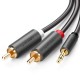 Ugreen 3.5mm Aux 2 RCA Ses Kablosu 1.5 Metre