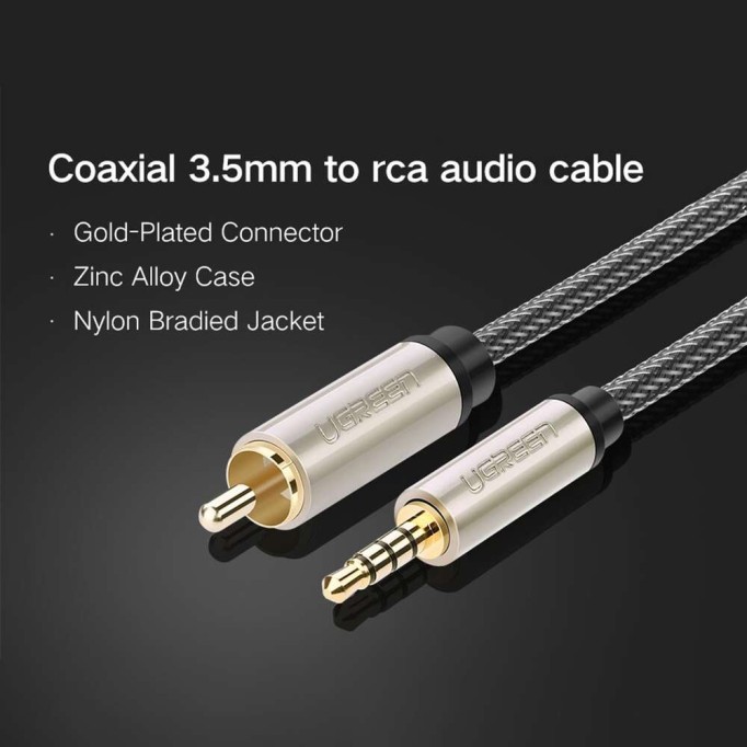 Ugreen 3.5mm Aux to RCA Koaksiyel Ses Kablosu