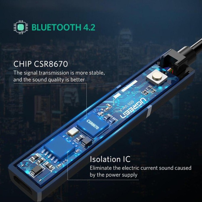 UGREEN 3.5mm Bluetooth Transmitter Verici UGREEN 3.5mm Bluetooth Transmitter Verici