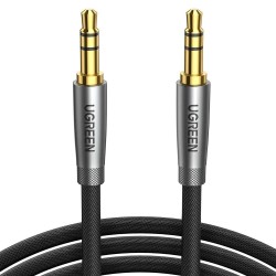 Ugreen 3.5mm Erkek to Erkek Örgülü Aux Ses Kablosu 1 Metre