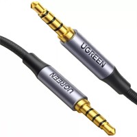 Ugreen 3.5mm Hi-Fi Erkek to Erkek TRRS Aux Ses ve Mikrofon Kablosu 2 Metre