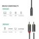 Ugreen 3.5mm Jack Girişli Aux to 2 RCA Ses Aktarma Kablosu 25 CM Ugreen 3.5mm Jack Girişli Aux to 2 RCA Ses Aktarma Kablosu 25 CM