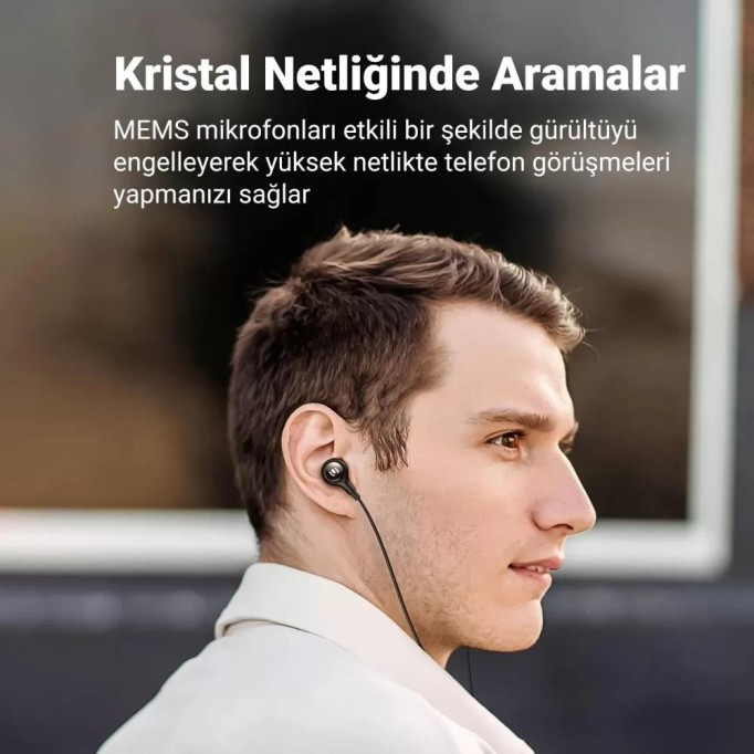 Ugreen 3.5mm Mikrofonlu Kulak içi Kablolu Kulaklık