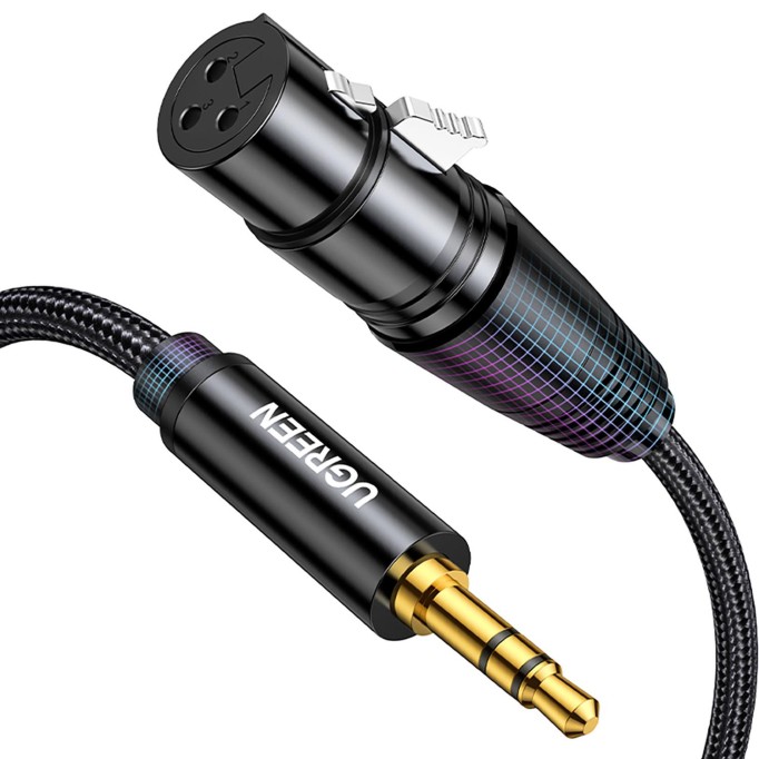 Ugreen 3.5mm to XLR Mikrofon Ses Kablosu Örgülü 1 Metre