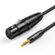 Ugreen 3.5mm to XLR Mikrofon Ses Kablosu Örgülü 2 Metre