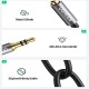 Ugreen 3.5mm TRS Kulaklık Çoklayıcı Y Kablo Siyah