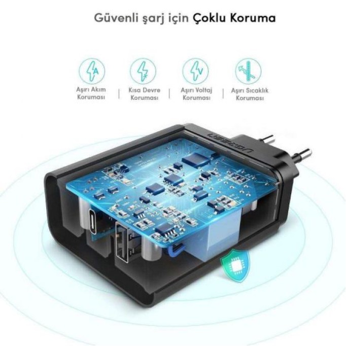 Ugreen 30W Type-C PD ve USB Şarj Cihazı